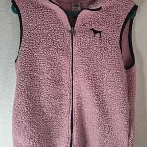 PINK Victoria's Secret Blush Sherpa Vest